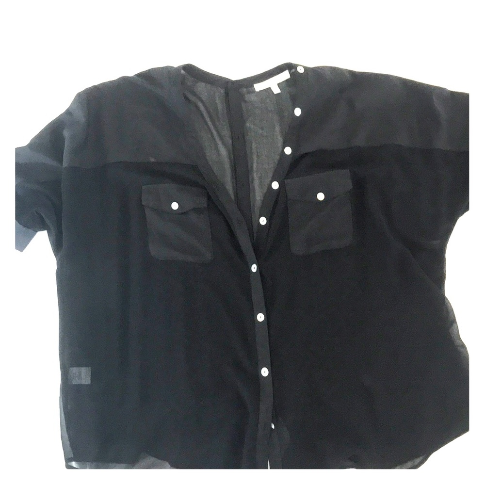 Sheer Black Blouse